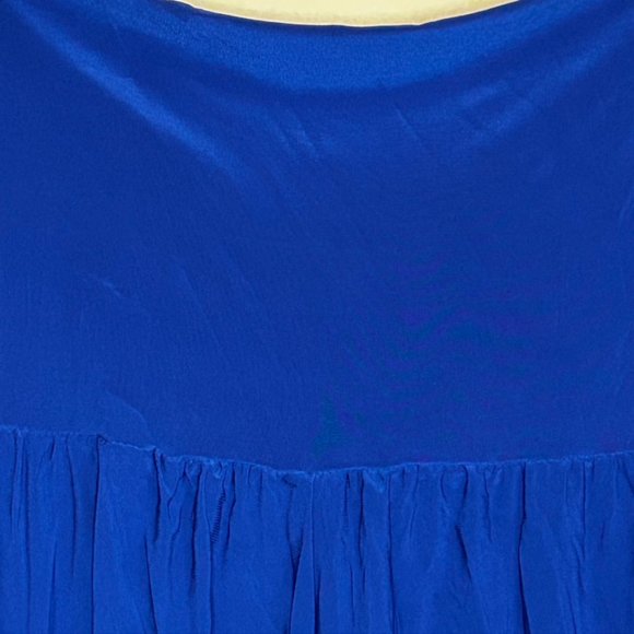 Lapis Palazzo Pleated Royal Blue Wide Leg Pants EUC Size L - Picture 2 of 6